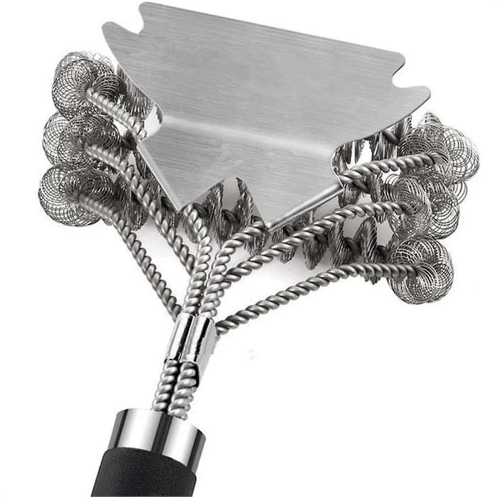 Grill Brush and Scraper Bristle Free - Safe BBQ Brush for Grill - Stainless Grill Grate Cleaner - Sa