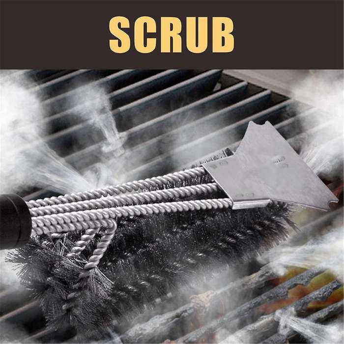 Grill Brush and Scraper Bristle Free - Safe BBQ Brush for Grill - Stainless Grill Grate Cleaner - Sa