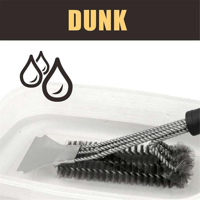 Grill Brush and Scraper Bristle Free - Safe BBQ Brush for Grill - Stainless Grill Grate Cleaner - Sa