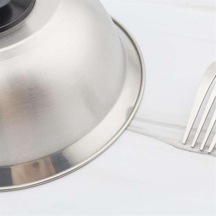Grill Dome Cover Stainless Steel Burger Cover Round Pot Lids Cover for Cookware Kitchen Burgers Barb