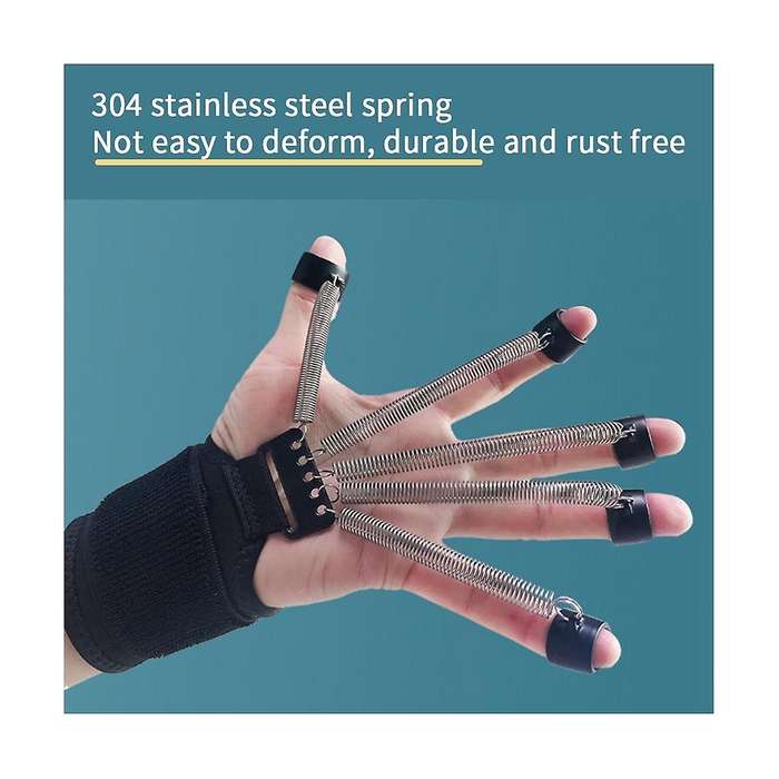 Gripster,grip Strength Trainer,stainless Steel Finger Strengthener,adjustable Finger Flexion Extens