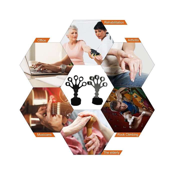 Gripster,grip Strength Trainer,finger Strengthener,6 Adjustable Finger Flexion Extension Training 2