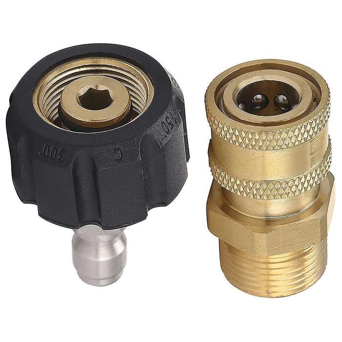 Gutter Cleaner Attachment for Pressure Washer, with 2 Rotary Turbo Nozzle,Pressure Washer Adapter Se