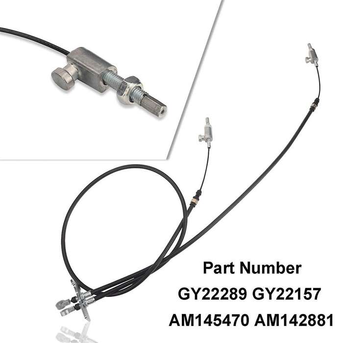 Gy22289 Mower Deck Lift Cable for Z235 Z255 Eztrak Series Lawn Mowers, Replace Gy22157 Am145470 Am14