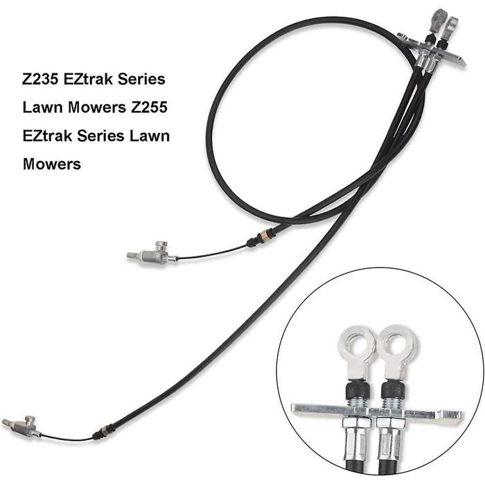 GY22289 Mower Deck Lift Cable for Z235 Z255 Eztrak Series Lawn Mowers, Replace GY22157 AM145470 AM1