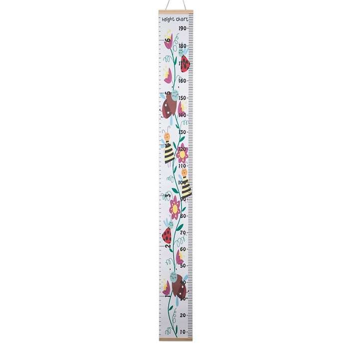 H Canvas Growth Chart for Kids -Unisex Kids Room Wall Decor -Measuring Height Chart-Wall Tape with H