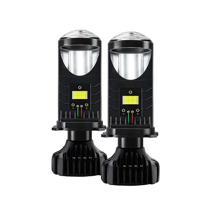 H4 Bi-led 20000lm 80w Mini Projector Lens Automobiles Bulb Conversion Kit High/low Beam Headlight