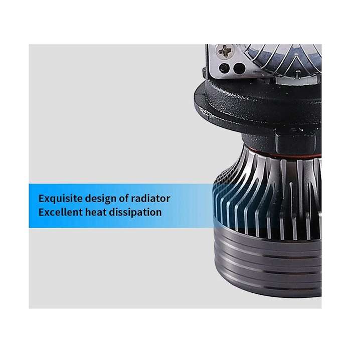 -h4--90w Led Double Light Lens Car Light Bulb