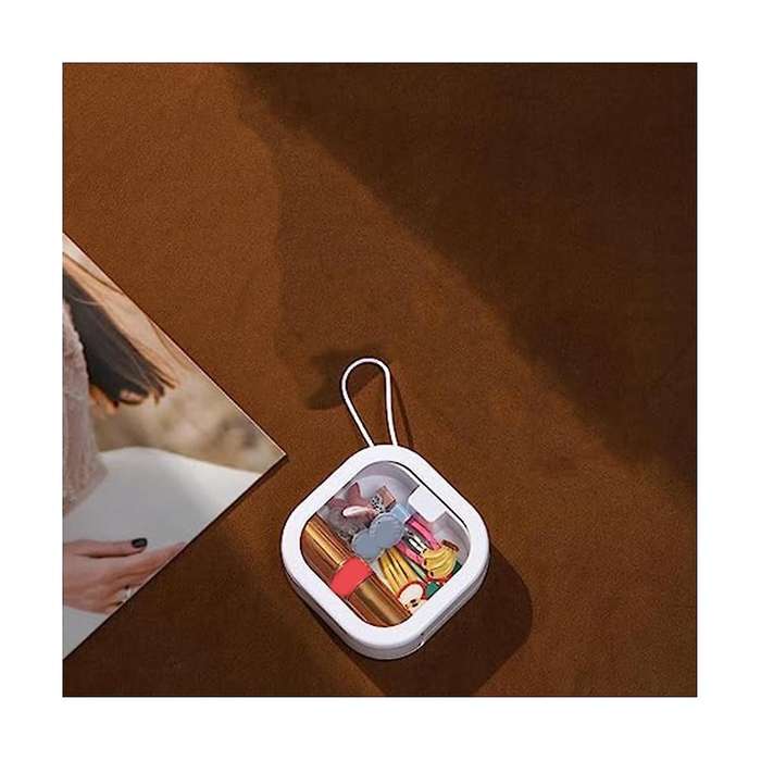 Hair Tie Organizer, 2pcs Hair Accessories Organizer Portable Stackable Hair Containers Pin Holder Tr