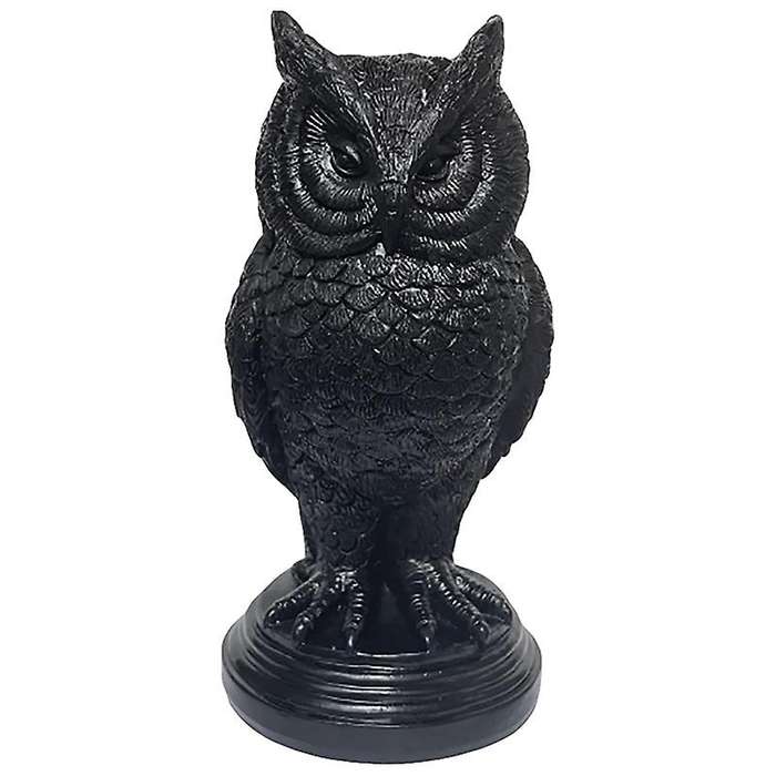 Halloween Gothic Owl Bat Candlestick Desk Ornaments Resin Candle Holder Animal Statue Figurines