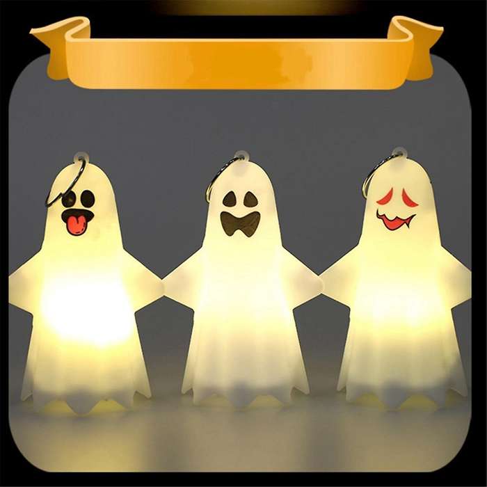 Halloween Night Ghost Lamps for Layout Holiday Decor Table Lights Indoor LED Decor Lamp Desktop Prop