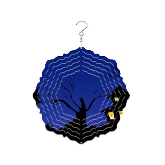 Halloween Series Wind Power White Coated Aluminum Plate Double-sided Printing Heat Transfer Wind Chi