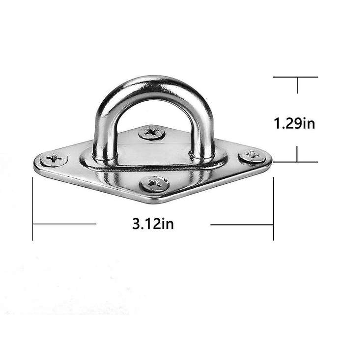 Hammock Hanging Kit with Spring + Hooks + Ceiling Mount Load 600 Lb for Punching Bag Hammock Swing C