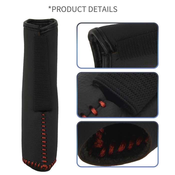 Hand Brake Cover Compatible Honda / Accord / Civic 8, Black + red line