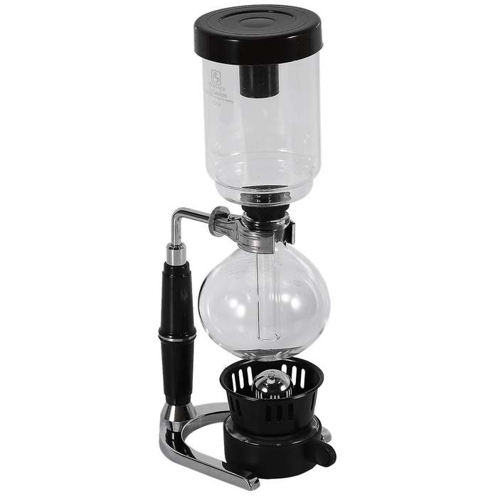 Hand Siphon Coffee Maker Pot Vacuum Coffee Brewer Siphon Durable Heat-resistant Glass Coffee Machin
