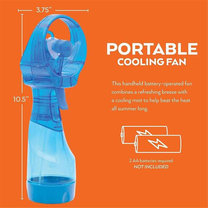 Handheld Battery Powered Water Mist Fan(2PCS)