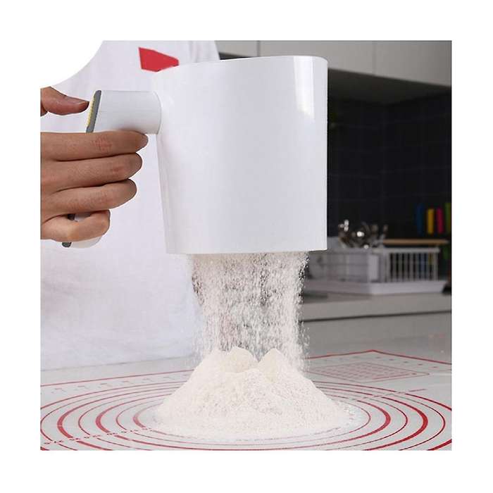 Handheld Electric Flour Sieve Icing Sugar Powder Stainless Steel Flour Screen Cup Shaped Sifter Kitc