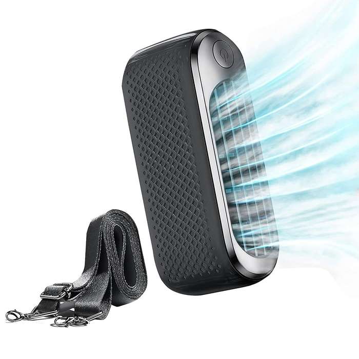 Handheld Portable Fan, Dual Bladeless Small Fan 3000 MAh Rechargeable Operated Personal Fan 10 Worki