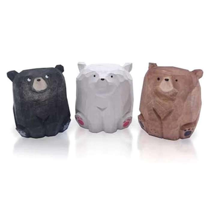 Handmade Cute Bear Decoration Desk Statue Cute Home Decor, Gifts for Teachers, Colleagues and Friend