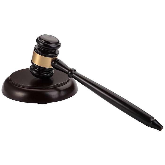 Handmade Wooden Gavel Court Hammer for Auction