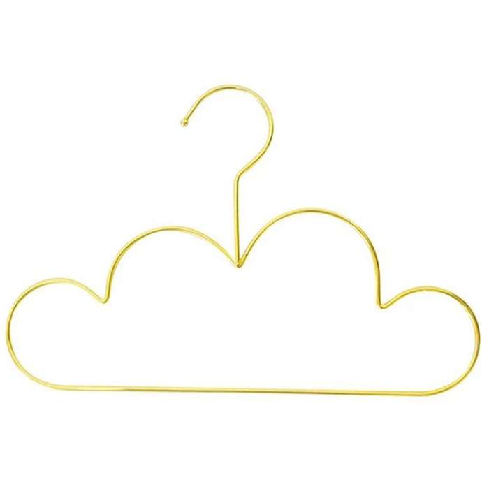 Hangers Non Slip Metal Toddlers Clothes Hanger Golden Kids Cloud Shape Coat Hanger Clothing Storage