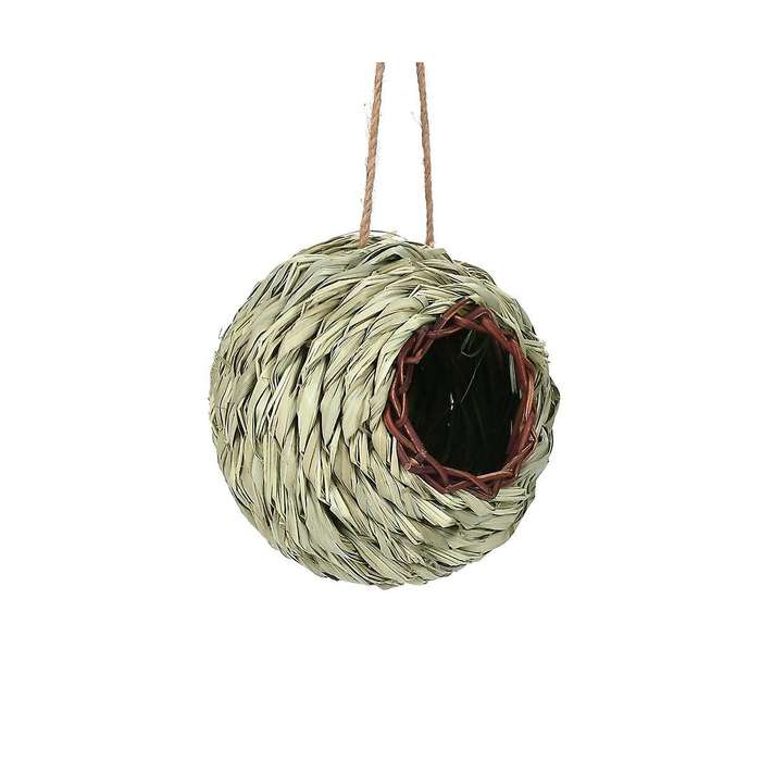Hanging Bird Nest House for Outside,ball Shape,hand Woven,made Of Natural Grass,perfect for Garden