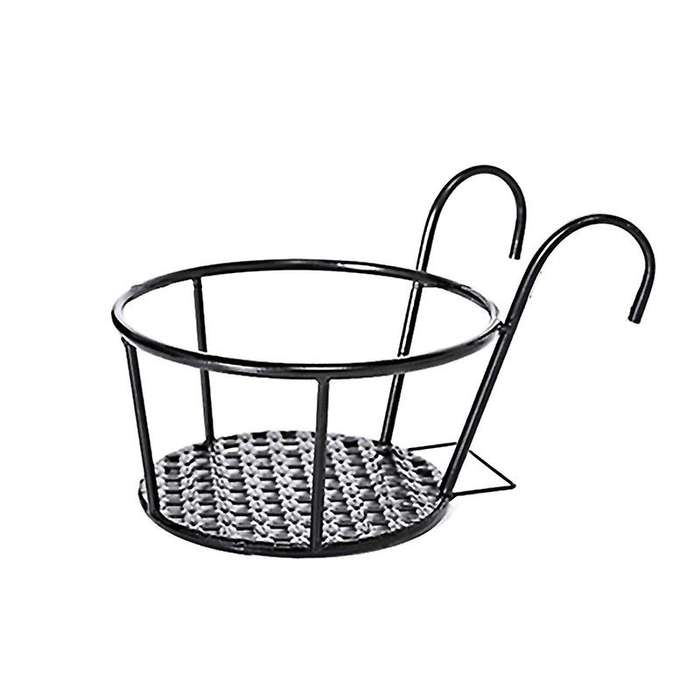 Hanging Orchid Pot Plant Wall Hanging Iron Flower Rack in Balcony Living Room B