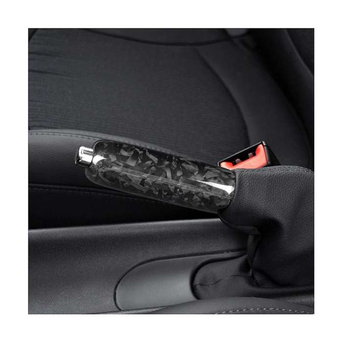Hard Carbon Fiber Interior Car Hand Brake Grip Covers Trim for R50 R55 R59