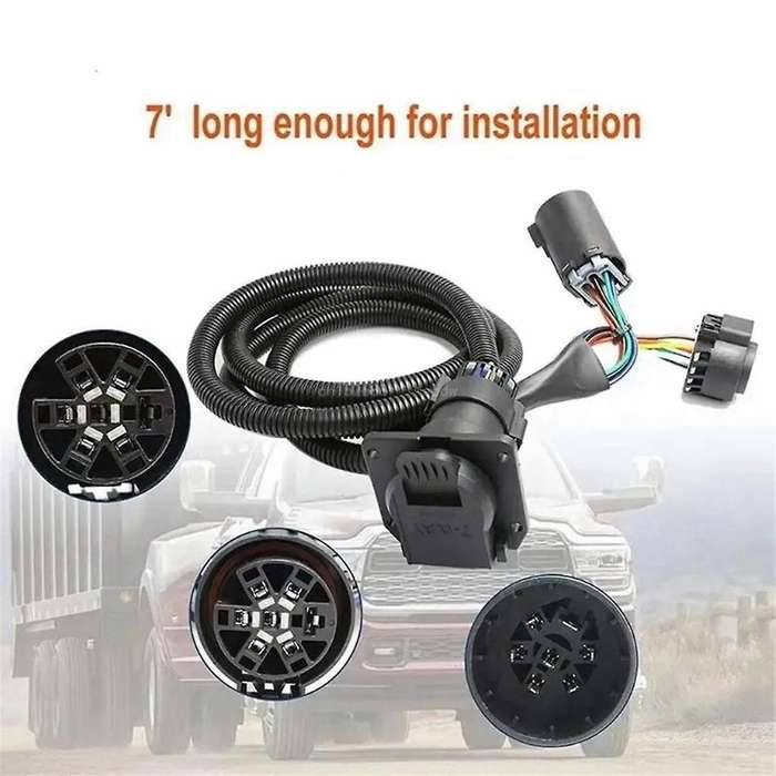 Hc3z-15a416-a Truck Bed Trailer Wiring Harness 7 Pin for Super Duty F250 F350 F450 F550 2017-2022