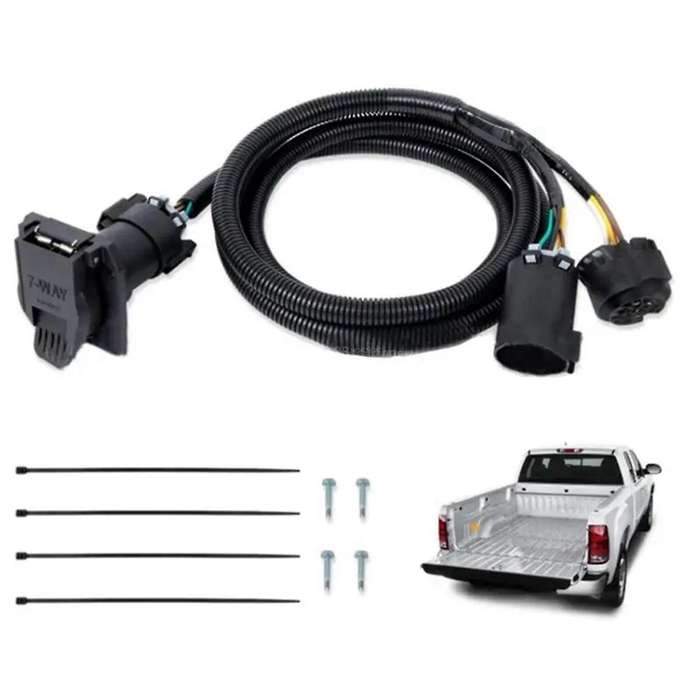 Hc3z-15a416-a Truck Bed Trailer Wiring Harness 7 Pin for Super Duty F250 F350 F450 F550 2017-2022