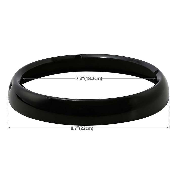 Headlight Bezel Headlight Frame Lamp Cover Lamp Housing Motorcycle Accessories for ,black