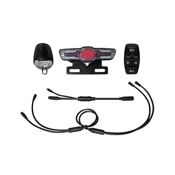 Headlight Kits Ebike DK336 Headlight Kits for E-Bike Retrofit Horn Headlight Switch and with Ebike