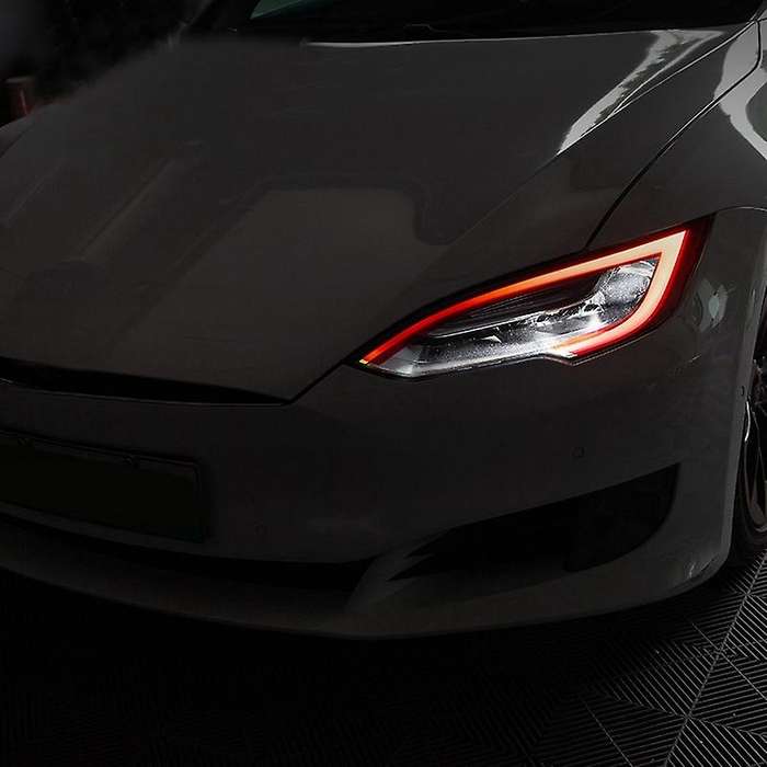 Headlight Sticker Light Eyebrow Fog Light Sticker Modified Exterior Decoration for Model S/X Accesso