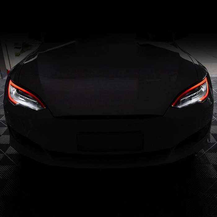 Headlight Sticker Light Eyebrow Fog Light Sticker Modified Exterior Decoration for Model S/X Accesso