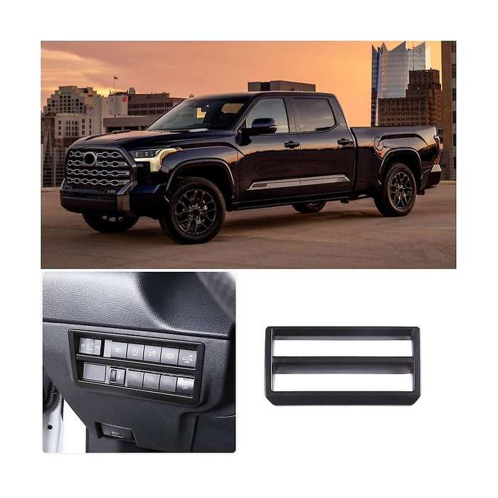 Headlight Switch Button Cover Trim Decorative for /sequoia 2022-2023 Accessories , Black