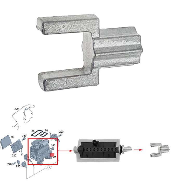 Heater Distributor Repair Kit Fit for W205 W213 W253 C180 E300 Glc260 2058306800 A2058306800