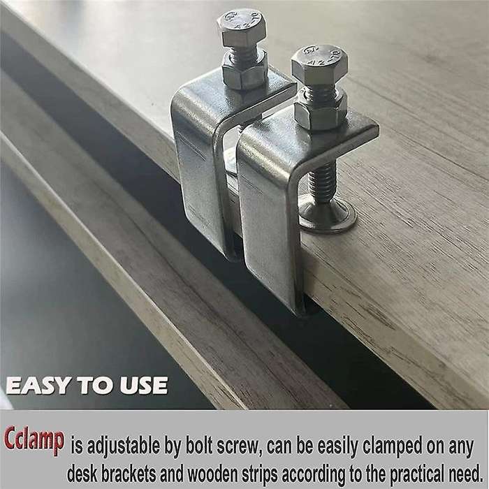 Heavy Duty 304 Stainless Steel , Small Metal with Screws, Wide Open 65mm (4 Pieces)