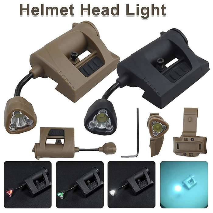 Helmet Light for MPLS CHARGE Flashlight 3 Modes HeadLight Nylon Energy-Saving Outdoor Lamp for Hunti