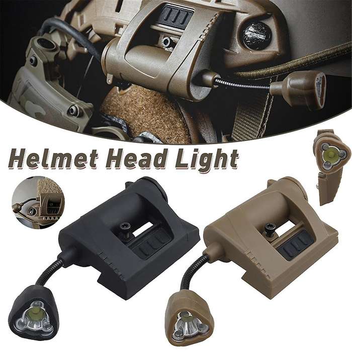 Helmet Light for MPLS CHARGE Flashlight 3 Modes HeadLight Nylon Energy-Saving Outdoor Lamp for Hunti