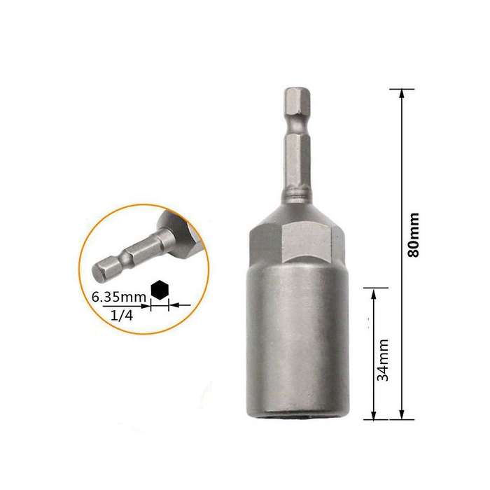 Hexagon Sleeves Are Packed In 10 Pieces with 5.5-14mm Nut Sleeves with A Length Of About 80 Mm