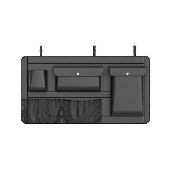 High Capacity Adjustable Car Storage Box Backseat 5 Bag Trunk Organizer Multi-use Pu Car Back Organ