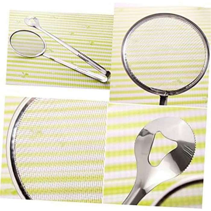 High Temperature Resistant Stainless Steel Frying Tongs, Food Fishing Spoon, Draining Food Tongs, Fr