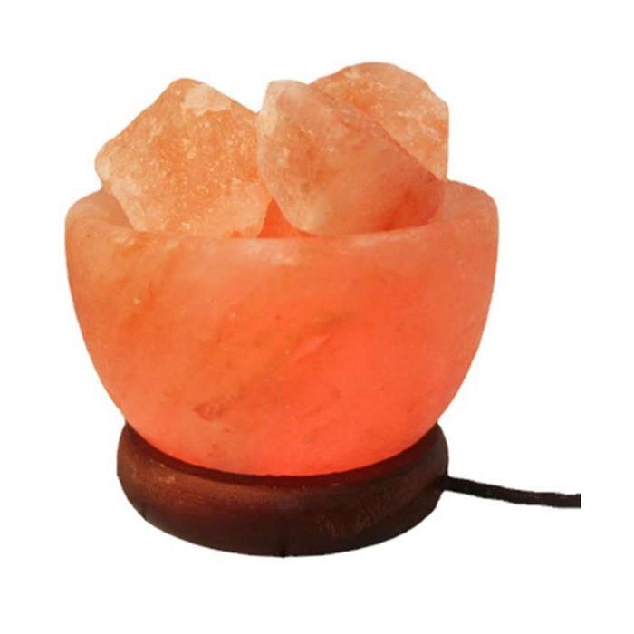 Himalayas Crystal Salt Lamp Led Colorful Color Changing Night Light Air Purifier Decorative Bedside