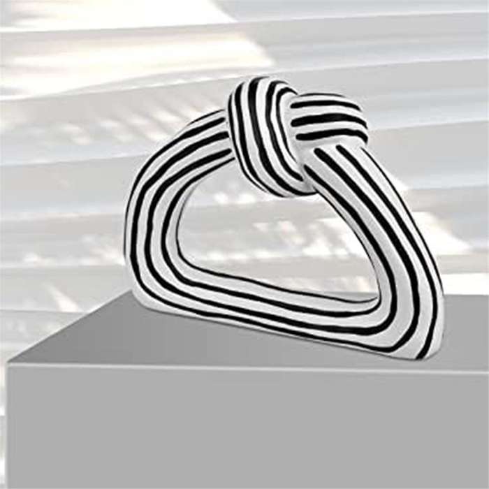 Home Decor Accents Knot Statue, Aesthetic Shelf Decor Accents for Living Room Accessories, Modern Co