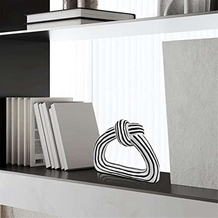 Home Decor Accents Knot Statue, Aesthetic Shelf Decor Accents for Living Room Accessories, Modern Co