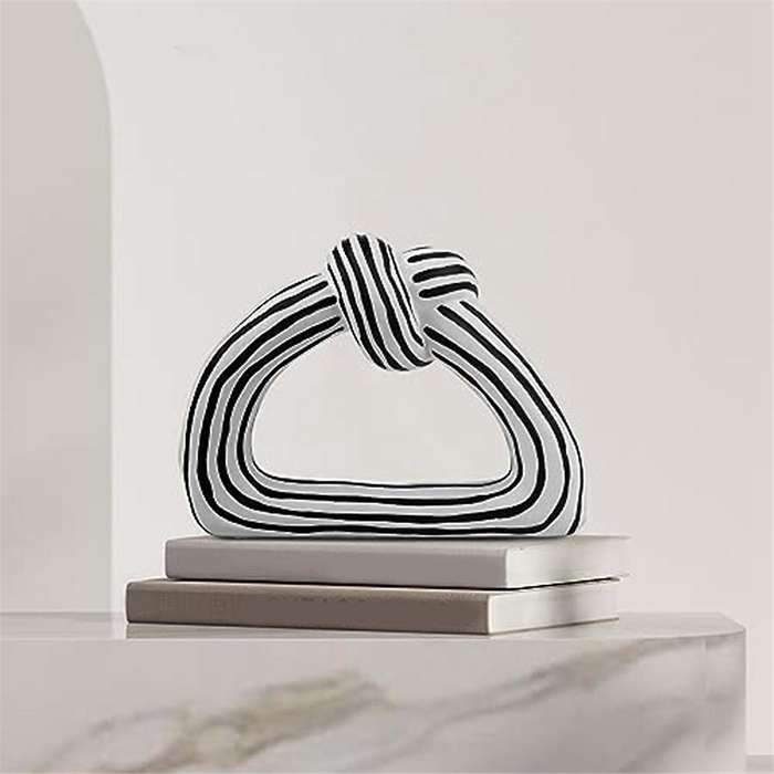 Home Decor Accents Knot Statue, Aesthetic Shelf Decor Accents for Living Room Accessories, Modern Co