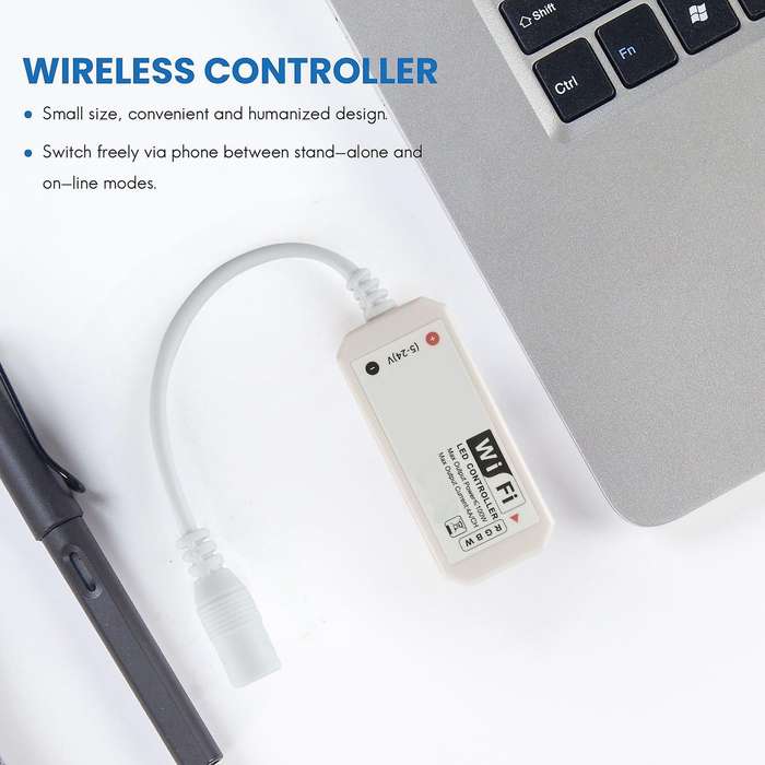 Home Mini Rgbw Wifi Controller for Panel Light Timing Function 16million Colors Smartphone Control