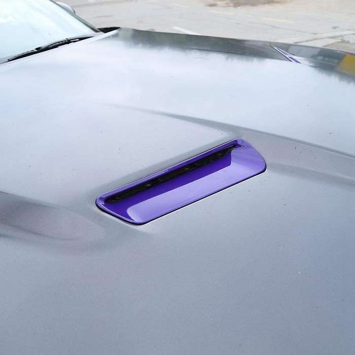 Hood Air Conditioner Air Outlet Trim Exterior Accessories for 2015-2020, ABS Purple