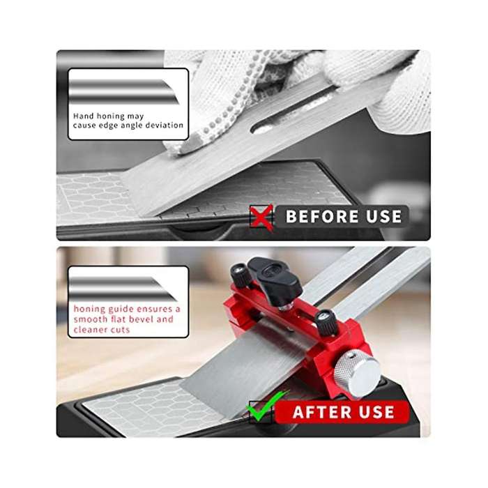 Honing Guide Tool, Chisel Sharpening Jig Tool Fixation for Woodworking, Chisels and Planes 0-2.6inch