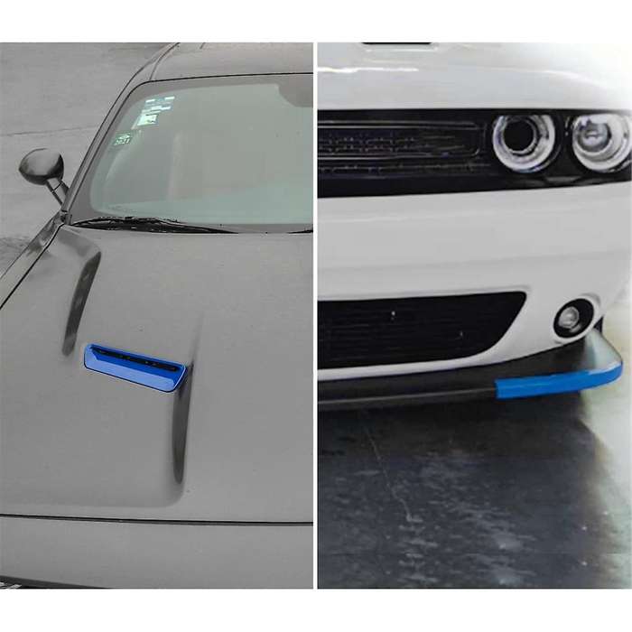 Hood Air Outlet Front Bumper Lip Splitter Protector Cover Trim for 2015-2024 Accessories,A